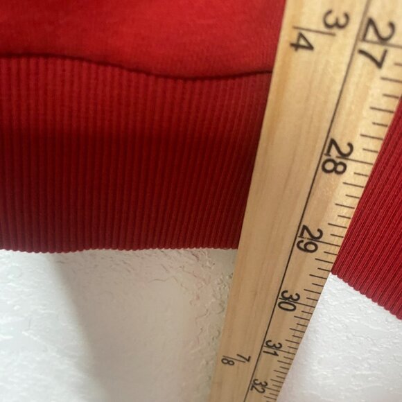 Football Town Red Hoodie XXL With Black Embroidered Double-Headed Eagle Logo 2X - Picture 6 of 10